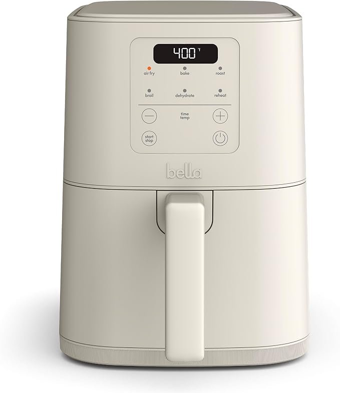 BELLA 4QT Slim Air Fryer – Oatmilk