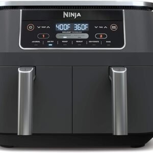 DualZone Air Fryer 8QT – Grey