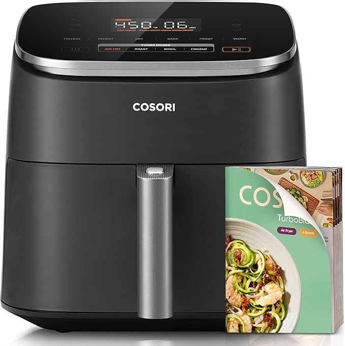 COSORI TurboBlaze 9-in-1 Air Fryer 6Qt – Dark Gray